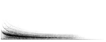 The sonogram of a 'flow' type of sound whereby the frequencies of the grains are of a descending nature
